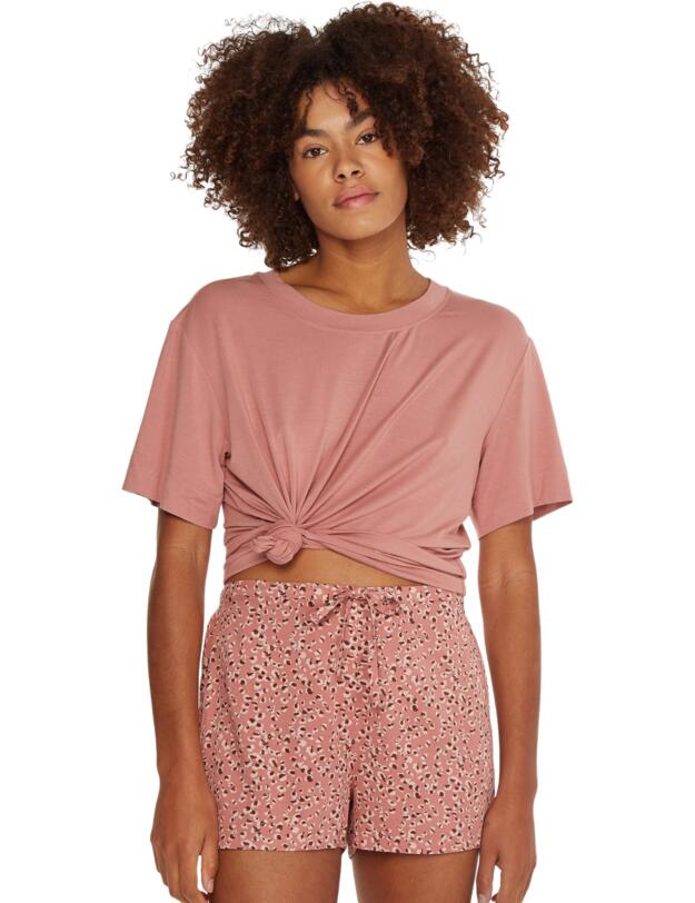 Calvin Klein Sleepwear Sleep Short Animal Smudge Print/Red Grape