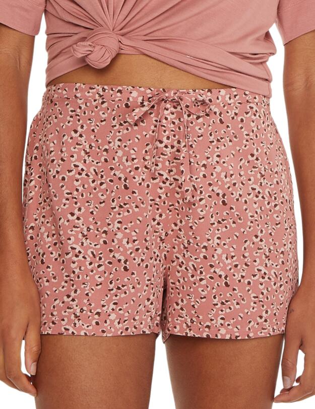 Calvin Klein Sleepwear Sleep Short Animal Smudge Print/Red Grape