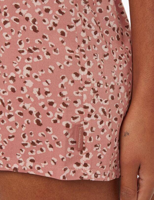 Calvin Klein Sleepwear Sleep Short Animal Smudge Print/Red Grape