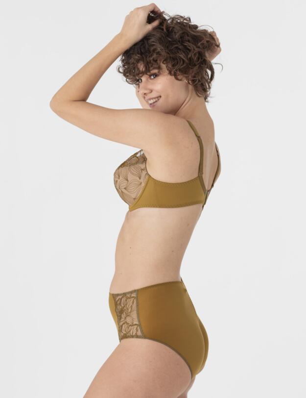 Maison Lejaby Flora Balconette Bra Gypse 