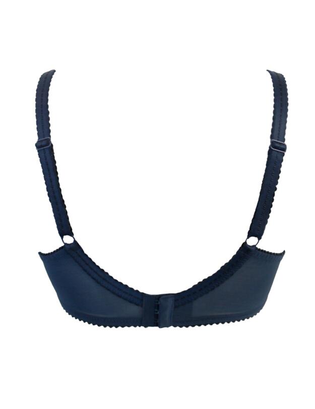  Pour Moi Sofia Side Support Bra Navy/Blush