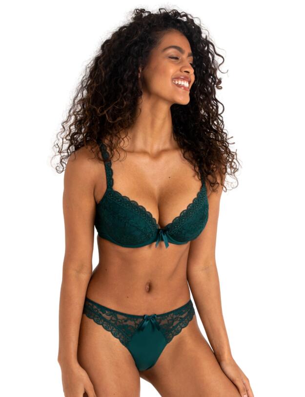 Pour Moi Rebel Padded Plunge Bra Forest