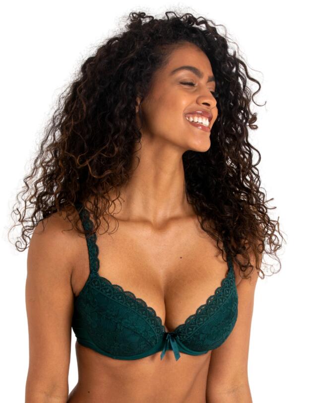 Pour Moi Rebel Padded Plunge Bra Forest