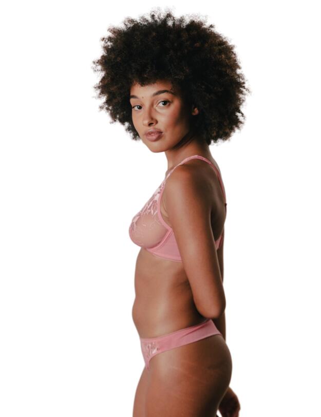 Maison Lejaby Sin Triangle Bra Pink Lemonade