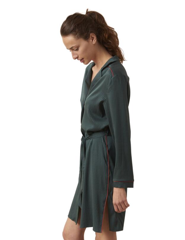Maison Lejaby Silk Night Silk Robe Myrte