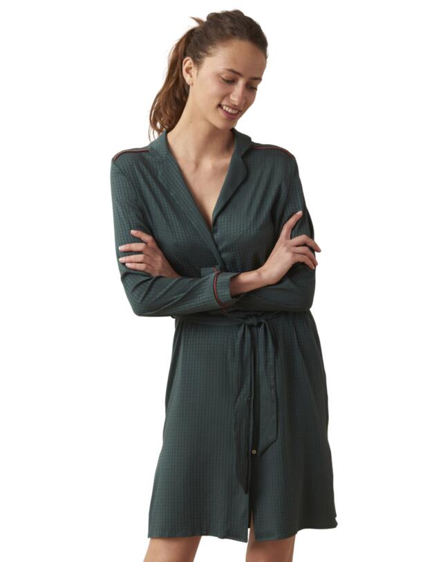 Maison Lejaby Silk Night Silk Robe Myrte