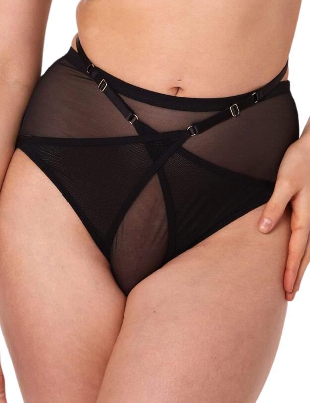Playful Promises Eddie High Waist Knicker Black