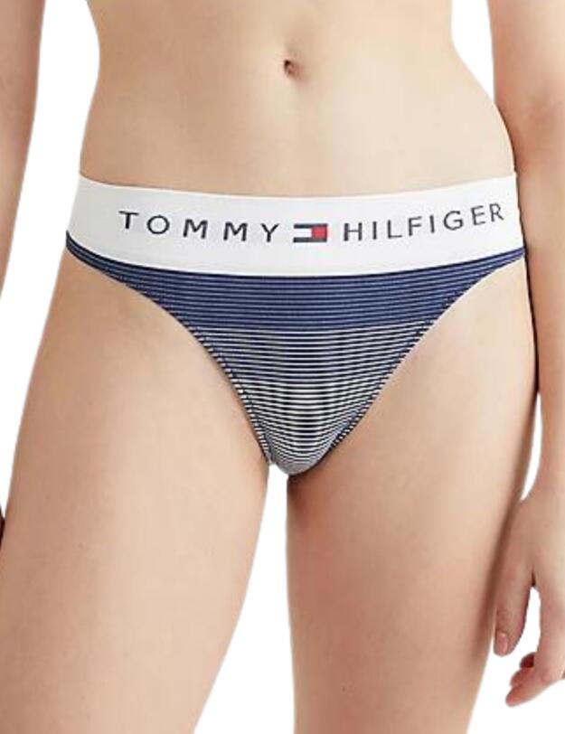 Tommy Hilfiger Seamless Thong Stripe Twilight Indigo 