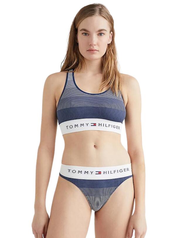 Tommy Hilfiger Seamless Thong Stripe Twilight Indigo 
