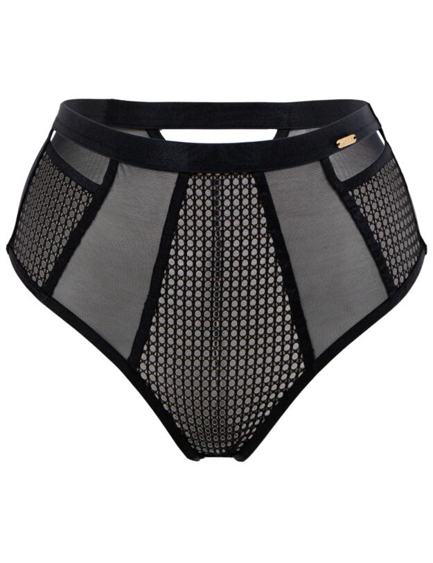 Gossard Pulse Mesh High Leg Brief Black 