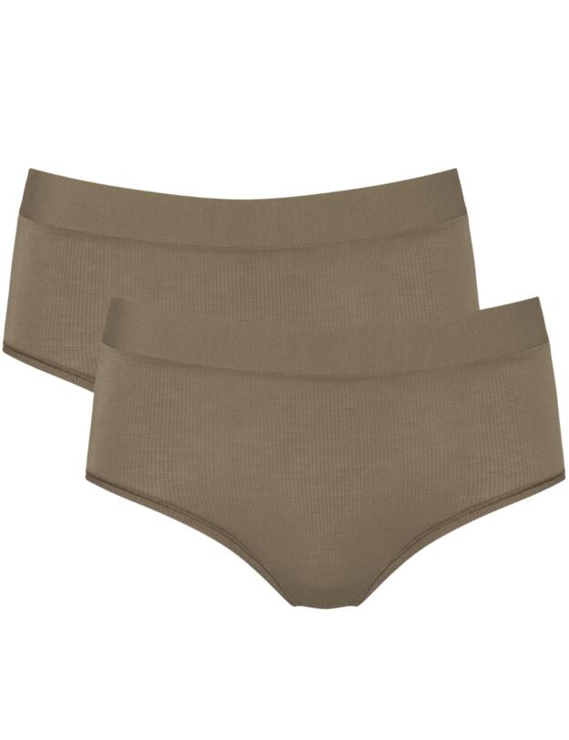 Sloggi Go All Round Maxi 2 Pack Lead Grey 
