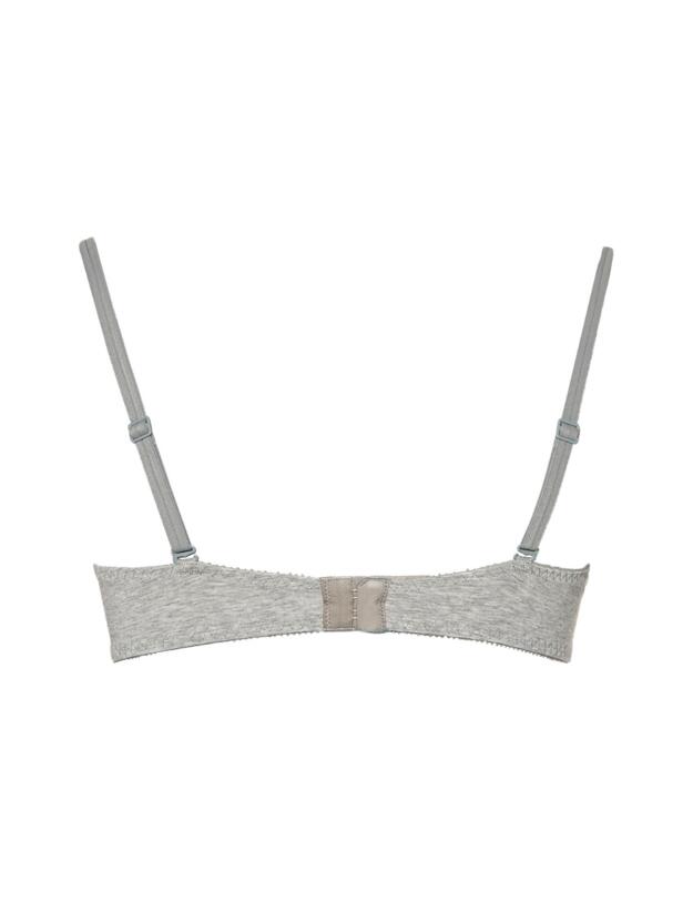 Calvin Klein Sensual Cotton Unlined Triangle Bra Grey Heather 
