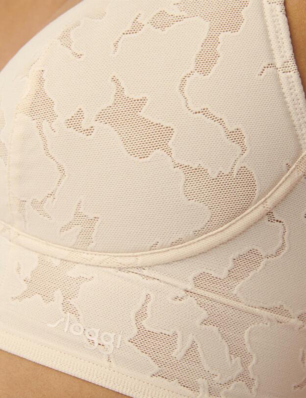 Sloggi Zero Lace Longline Bra Fresh Powder 