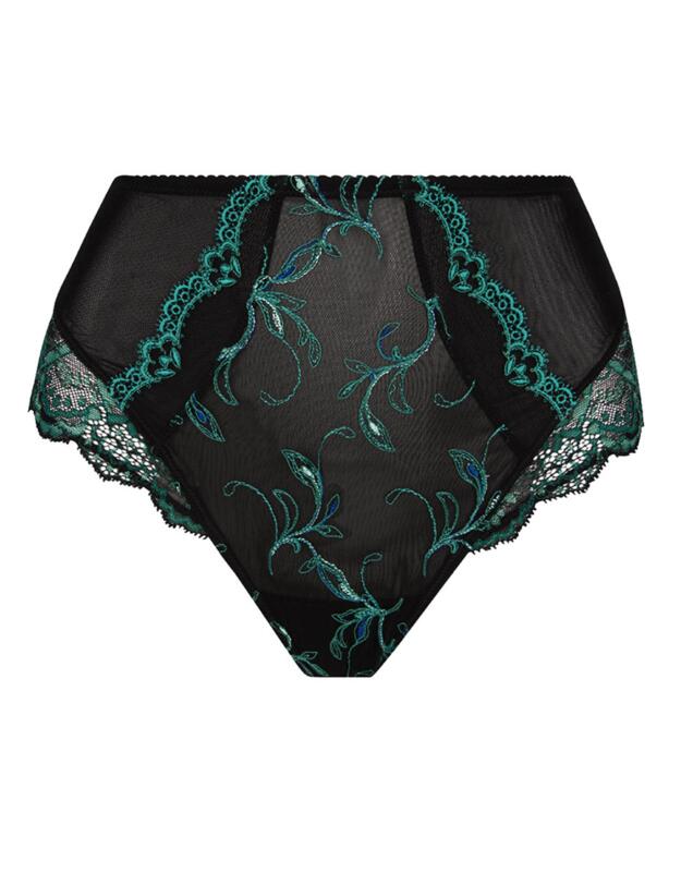 Lise Charmel Secrete Emeraude High Waist Brief Noir Vert 