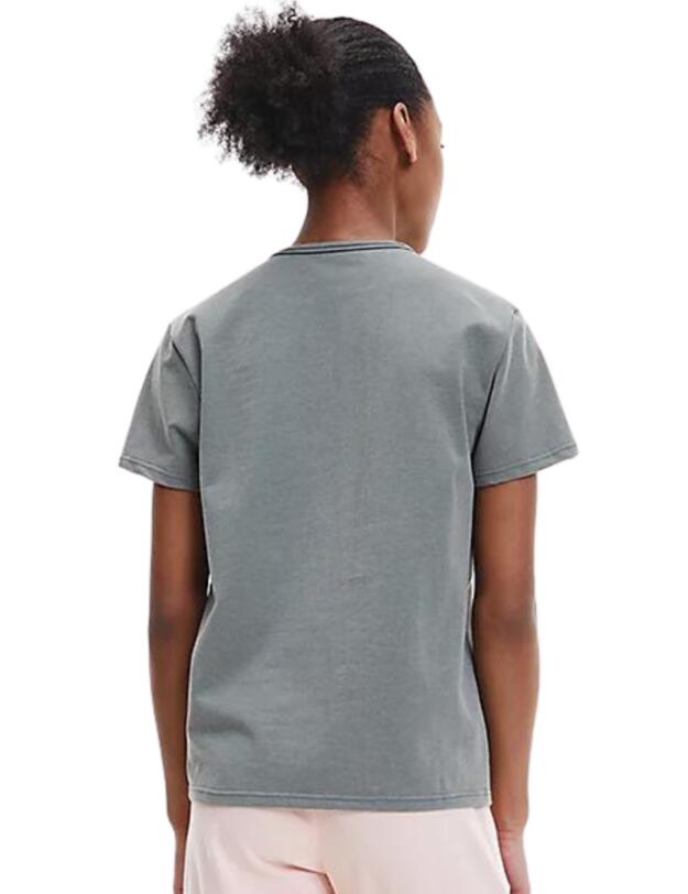 Calvin Klein CK One Pyjama Top New Slate Heather_peach Melba Logo 