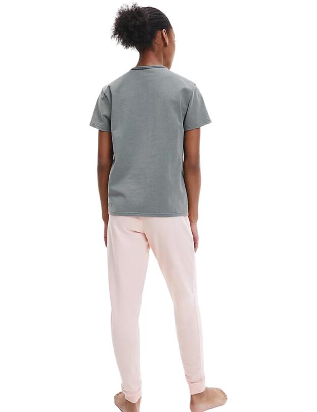 Calvin Klein CK One Pyjama Top New Slate Heather_peach Melba Logo 