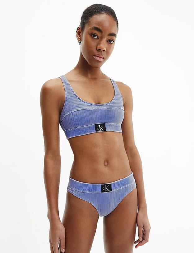 Calvin Klein CK Authentic Bralette Bikini Top Wild Bluebell 