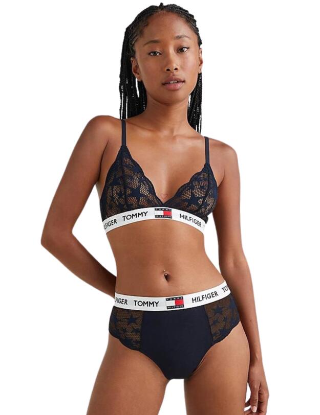 Tommy Hilfiger Star Lace High Waist Bikini Desert Sky 