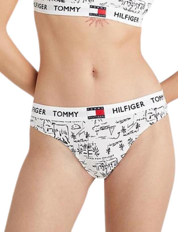 Tommy Hilfiger Tommy 85 Thong Greetings White 