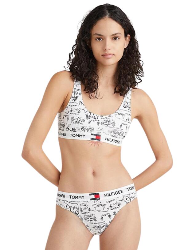 Tommy Hilfiger Tommy 85 Thong Greetings White 