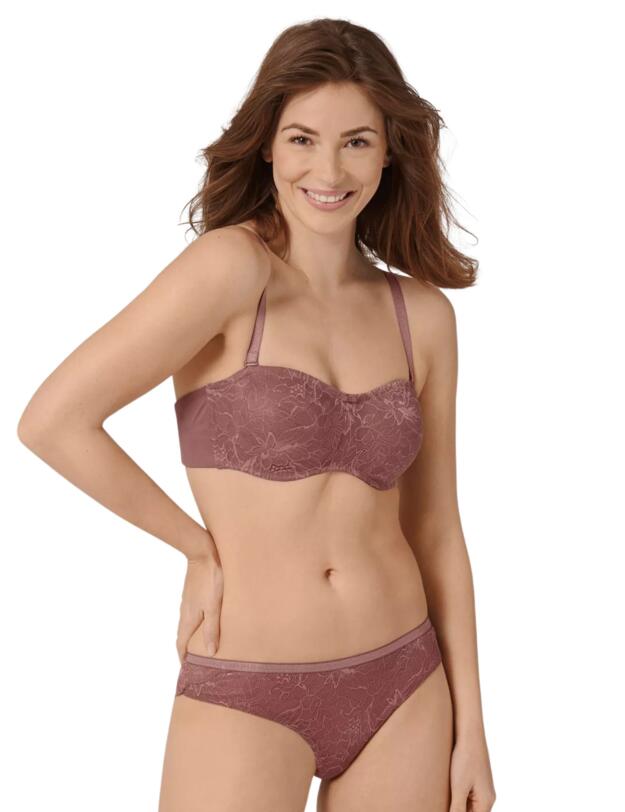 Triumph Amourette Charm Strapless Bra Rose Brown