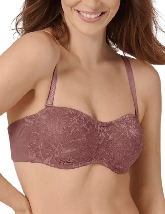 Triumph Amourette Charm Strapless Bra Rose Brown