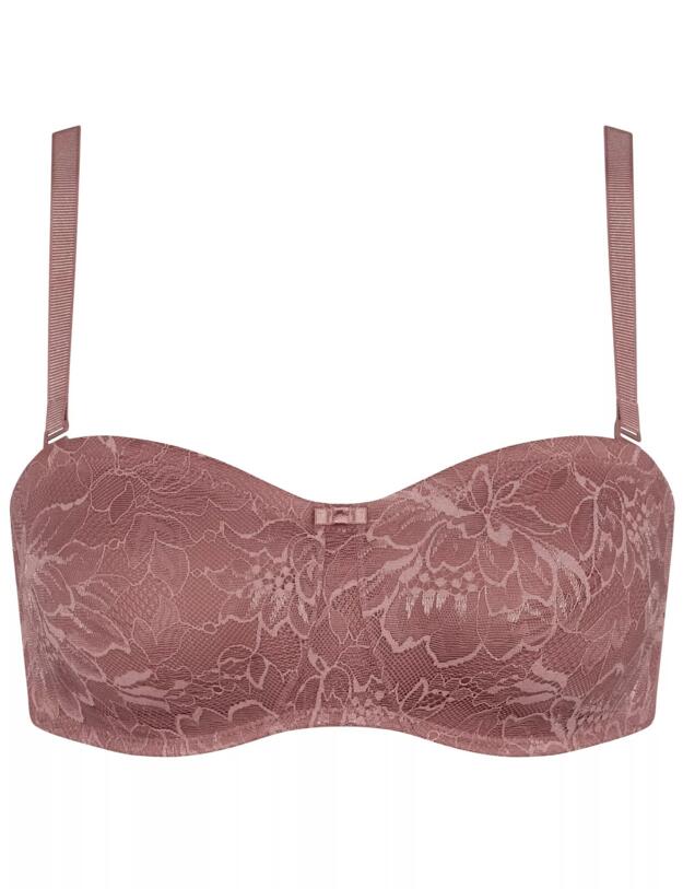 Triumph Amourette Charm Strapless Bra Rose Brown