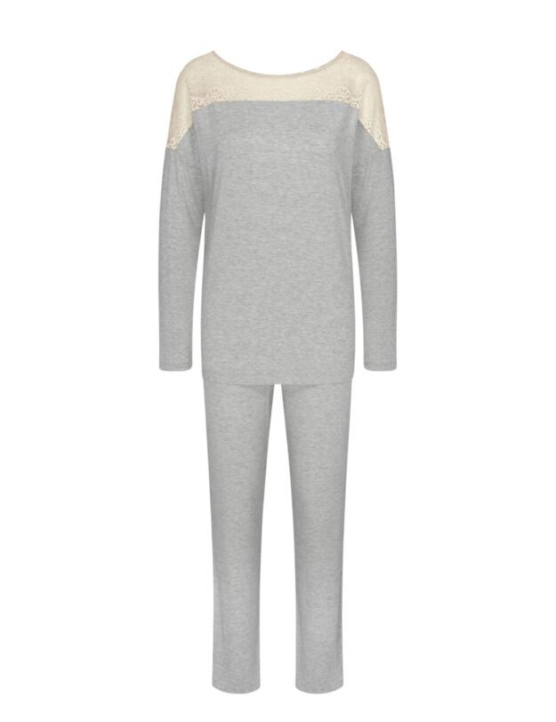 Triumph Amourette Pyjama Set Medium Grey Melange