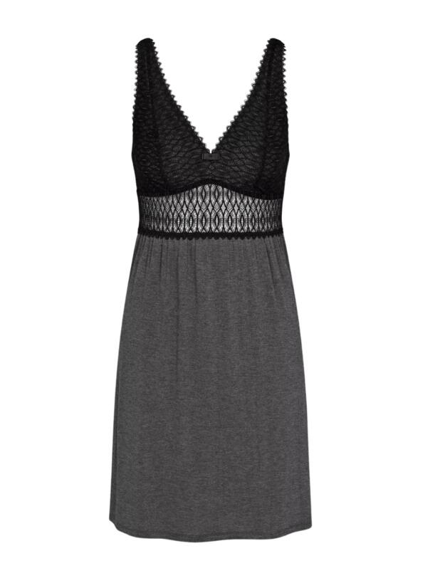 Triumph Aura Spotlight Night Dress Dark Grey Melange