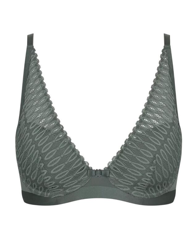 Triumph Aura Spotlight Plunge Bra Smokey Green