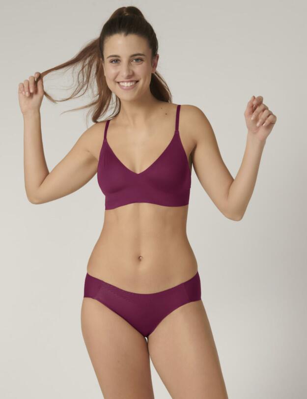 Sloggi Body Adapt Bralette Dark Wine