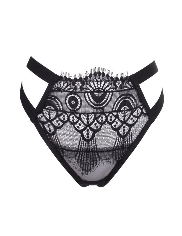 Bluebella Arabella High-Waist Thong Black 