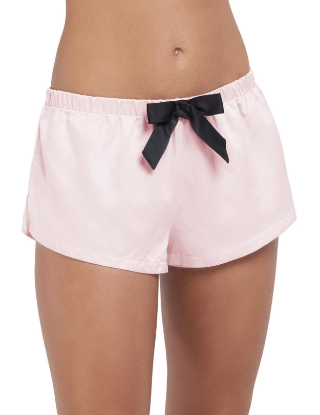 Bluebella Abigail Shirt and Short Set Pale Pink/Black 