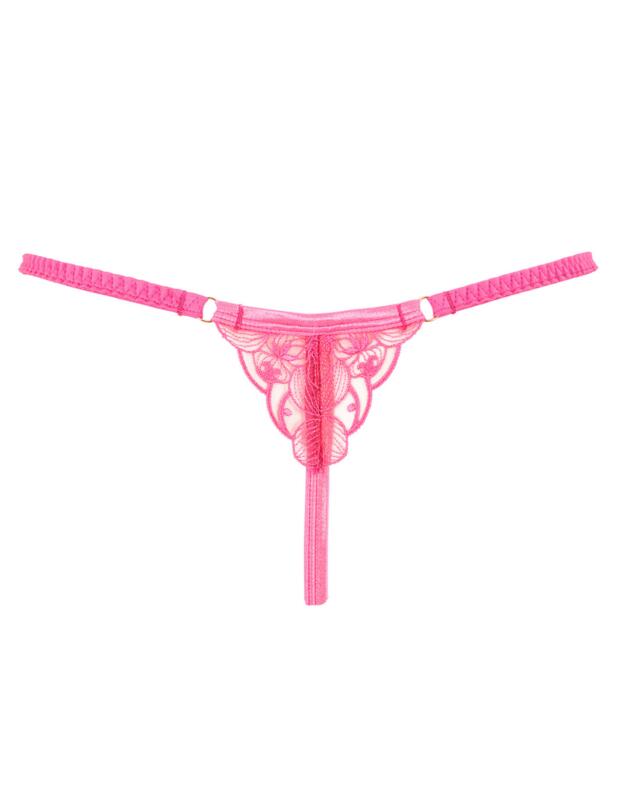 Bluebella Celeste Thong Fandango Pink/ Sheer 
