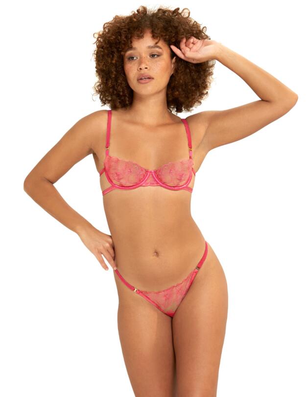 Bluebella Celeste Bra Fandango Pink/ Sheer 