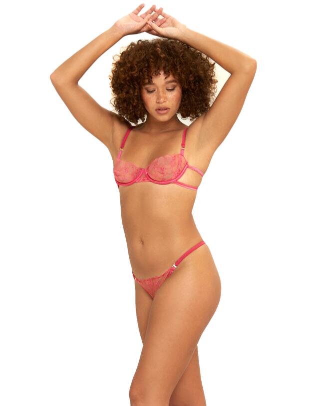 Bluebella Celeste Bra Fandango Pink/ Sheer 