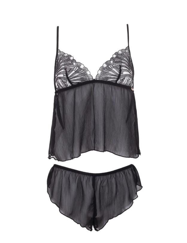 Bluebella Carrie Cami and Short Set Black 