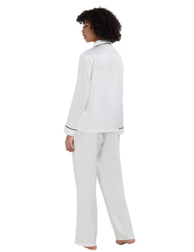 Bluebella Claudia Shirt and Trouser Set Cream/Black 