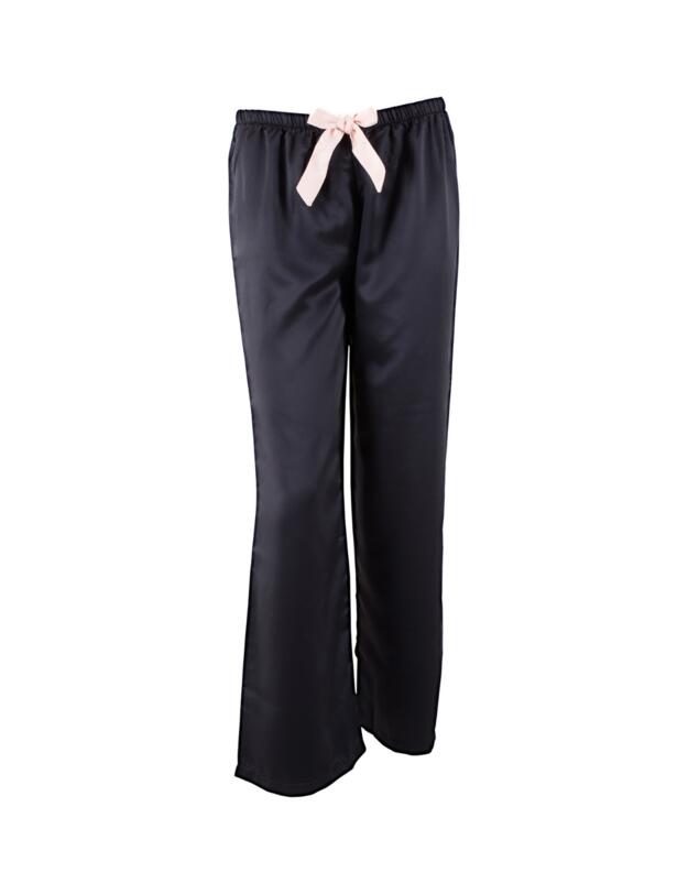 Bluebella Claudia Shirt and Trouser Set Black/Pale Pink 