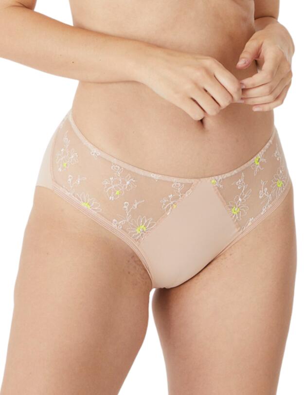 Maison Lejaby Sunflowers High-Waisted Brief Rose Fume