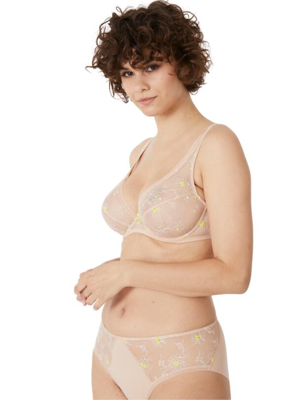 Maison Lejaby Sunflowers High-Waisted Brief Rose Fume