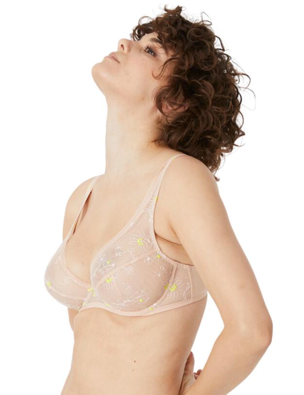 Maison Lejaby Sunflowers Underwired Triangle Bra Rose Fume