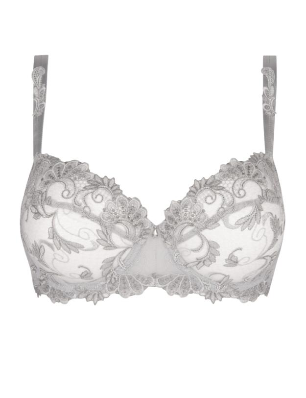  Lise Charmel Dressing Floral Half Cup Bra Dressing Argent