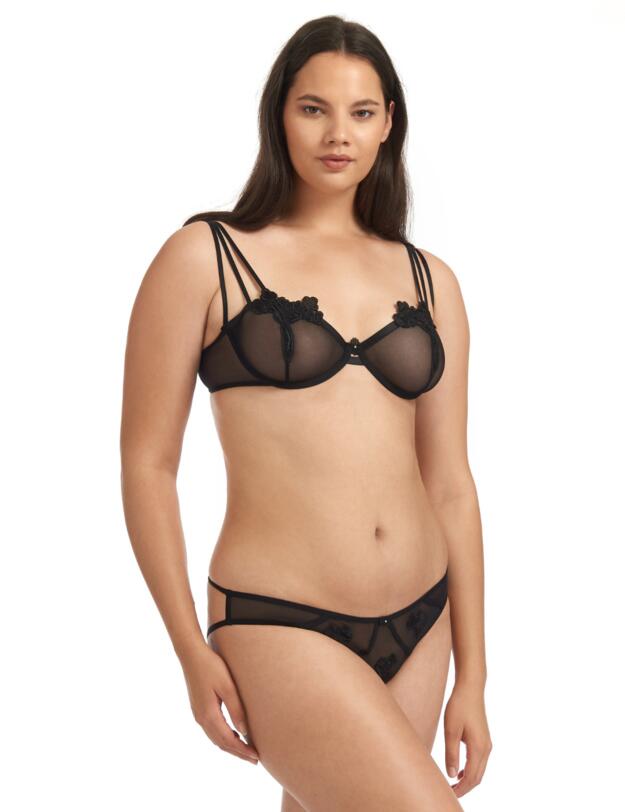 Bluebella Nova Open-back Brief Black 