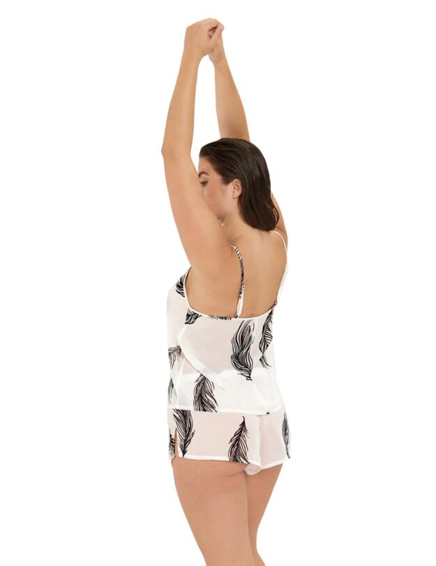 Bluebella Laurel Cami and Short Set White/Black 