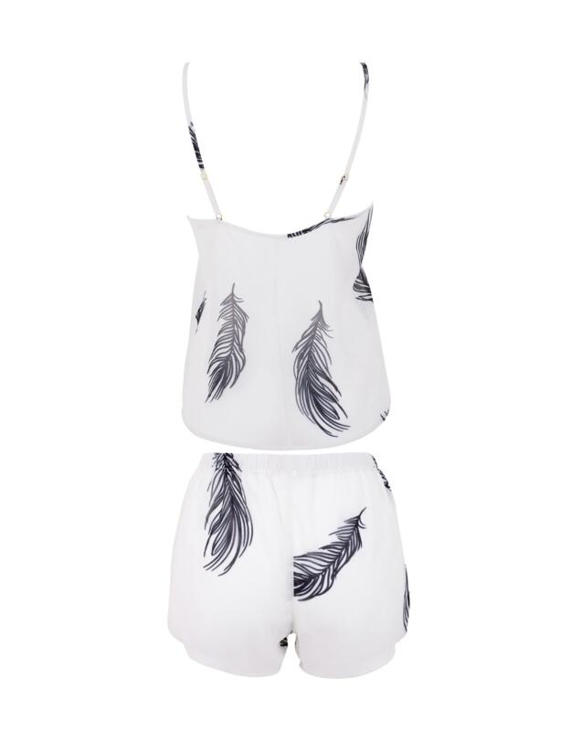 Bluebella Laurel Cami and Short Set White/Black 