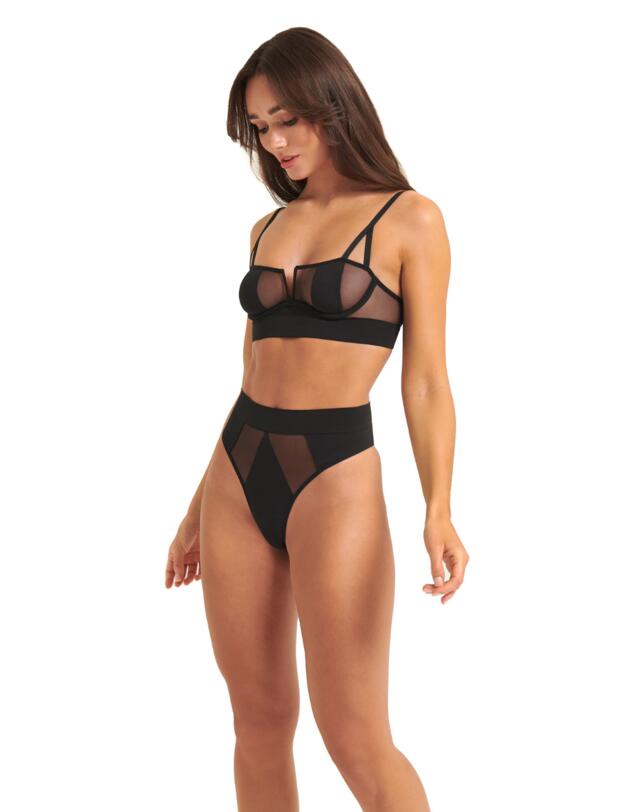 Bluebella Orla High-Waist Brief Black 