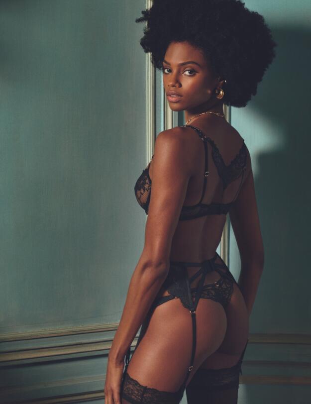 Aubade Night Bird Tanga Brief Black Queen