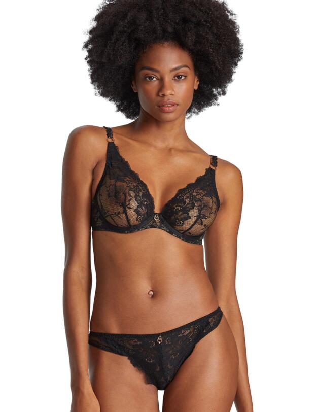 Aubade Night Bird Tanga Brief Black Queen
