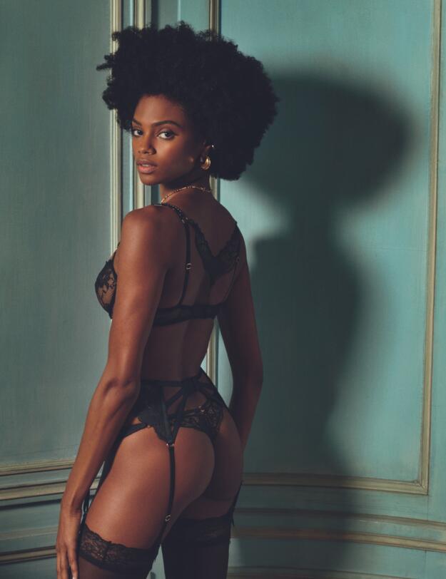 Aubade Night Bird Waist Cincher Black Queen